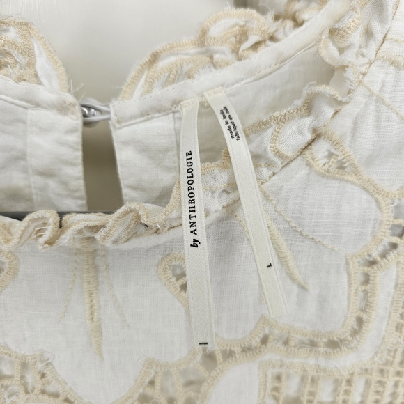 Anthropologie The Lainie Lace Cutwork Blouse - Picture 7 of 12